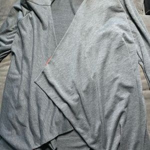 Grey and buffalo checkered cardigan